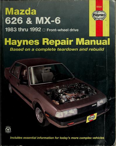 Cover for Mazda 626 and MX-6 automotive repair manual
