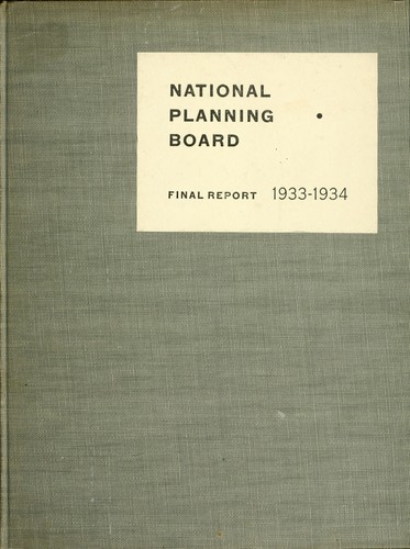 Cover for Final report--1933-34
