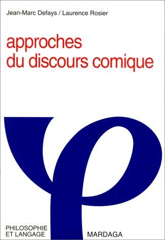 Cover for Approches du discours comique