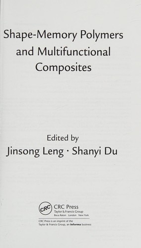 Cover for Shape-memory polymers and multifunctional composites