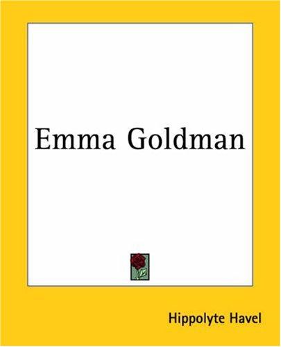 Cover for Emma Goldman