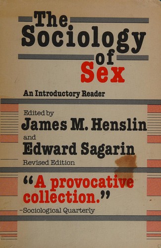 Cover for The sociology of sex