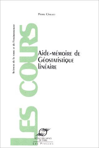 Cover for Aide-mémoire de géostatistique