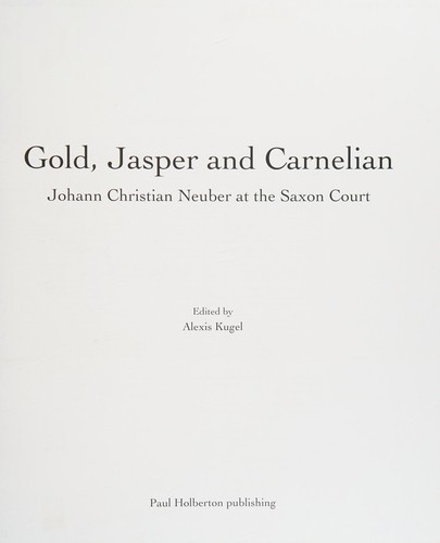 Cover for Gold, jasper and carnelian