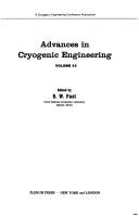Cover for Advances in Cryogenic Engineering