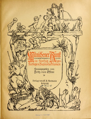 Cover for Münchener Kunst in fünfzig farbigen Reproduktionen