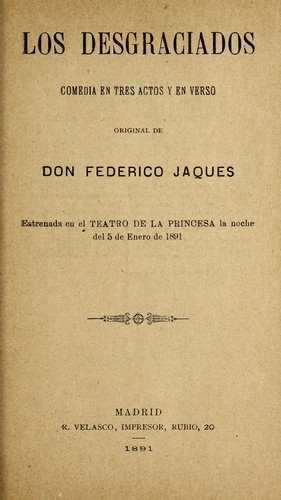 Cover for Los desgraciados
