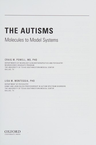 Cover for The autisms