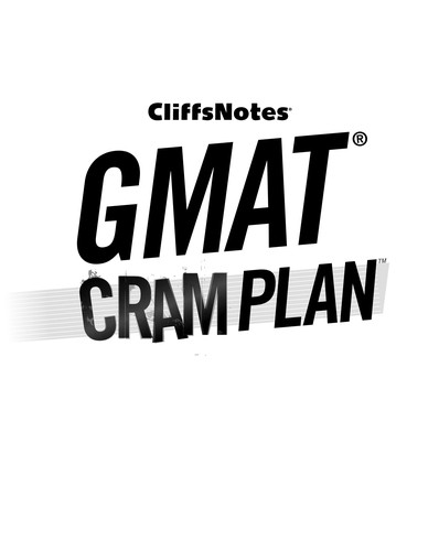 Cover for Cliffsnotes GMAT  cram plan