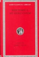 Cover for Ad C. Herennium de ratione dicendi (Rhetorica ad Herennium)