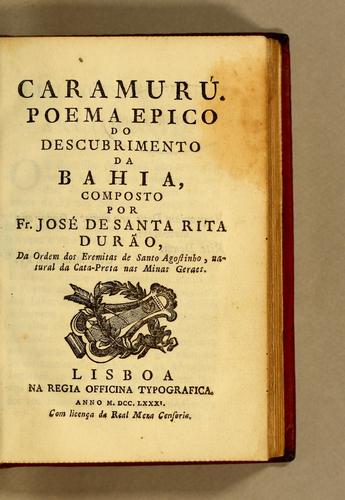 Cover for Caramurú. Poema epico do descubrimento da Bahia