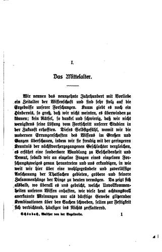 Cover for Walther von der Vogelweide.