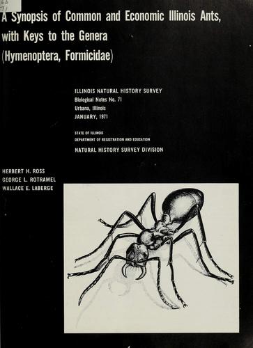 Cover for synopsis of common and economic Illinois ants, with keys to the genera (Hymenoptera, formididae)