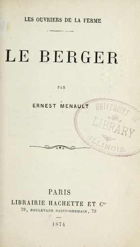 Cover for Le berger