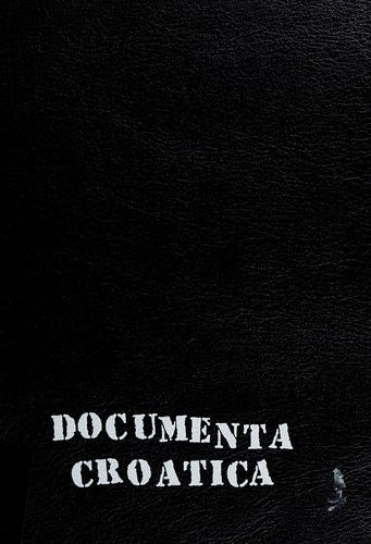 Cover for Documenta Croatica