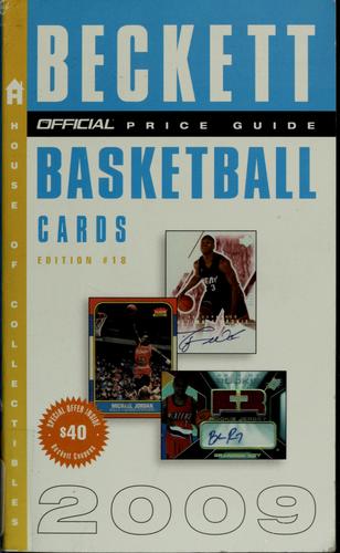 Cover for The official 2009 price guide to basketball cards