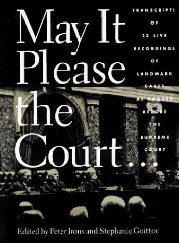 Cover for May It Please the Court