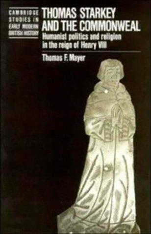 Cover for Thomas Starkey and the commonweal