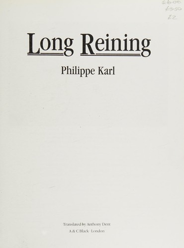 Cover for Long Reining