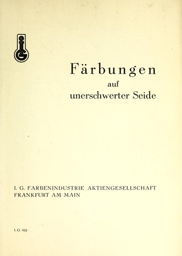Cover for Färbungen auf unerschwerter Seide
