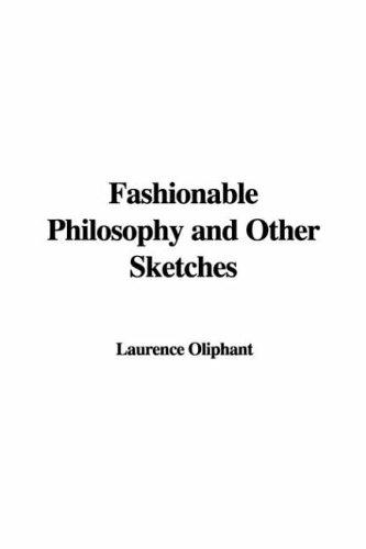 Cover for Fashionable Philosophy And Other Sketches