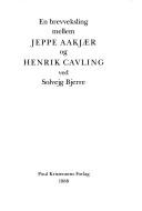 Cover for En brevveksling mellem Jeppe Aakjær og Henrik Cavling