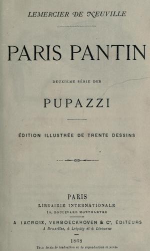Cover for Paris pantin, 2. série des Pupazzi.