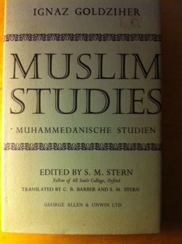 Cover for Muslim studies (Muhammedanische Studien)