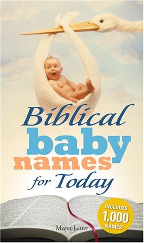 Cover for Biblical Baby Names for Today