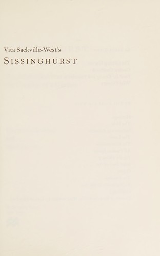 Cover for Sissinghurst