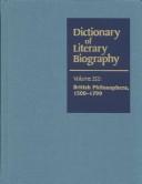 Cover for British Philosophers, 1500-1799 (Dictionary of Literary Biography)