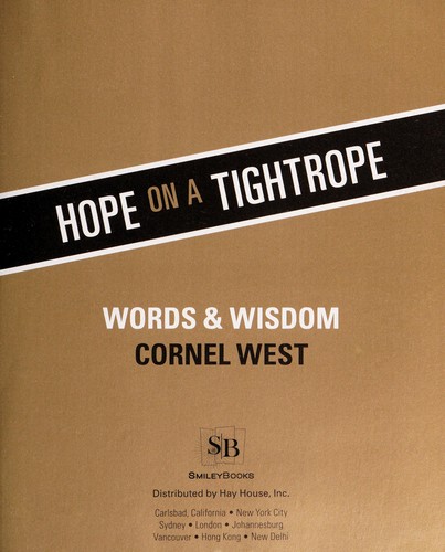 Cover for Hope on a tightrope