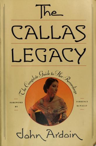 Cover for The Callas legacy