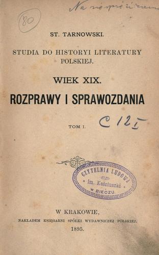 Cover for Wiek XIX