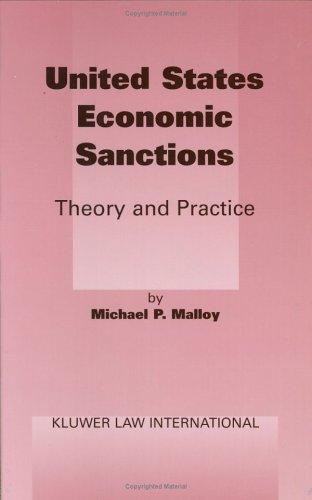 Cover for United States Economic Sanctions:Theory and Practice