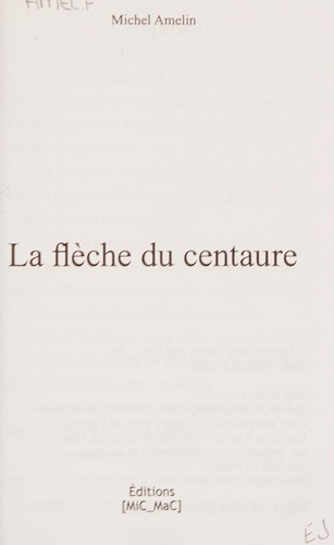 Cover for La flèche du centaure