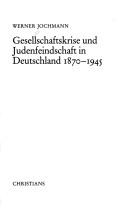 Cover for Gesellschaftskrise und Judenfeindschaft in Deutschland, 1870-1945