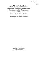 Cover for Goethezeit