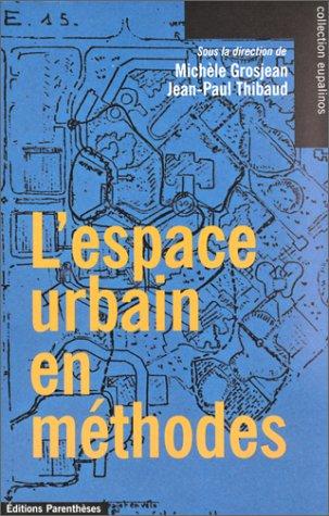 Cover for L'espace urbain en méthodes