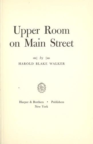 Cover for Upper room on Main Street