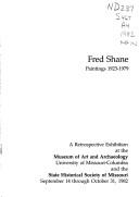 Cover for Fred Shane Paintings, 1923-1979