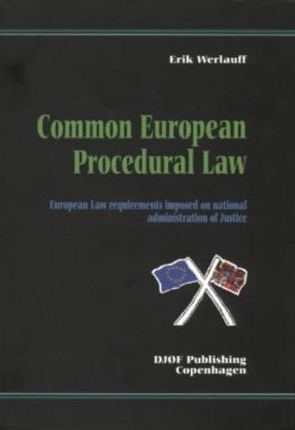 Cover for Common European Procedural Law