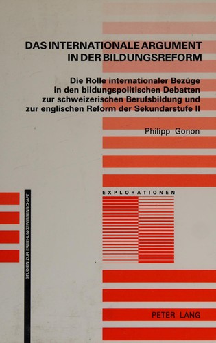 Cover for Das internationale Argument in der Bildungsreform