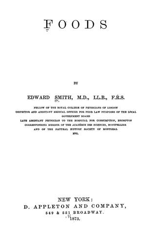 Cover for Foods