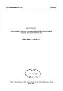 Cover for Report of the Workshop on Population Characteristics and Change in Coastal Fishing Communities