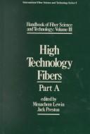 Cover for Handbook of fiber science and technology.