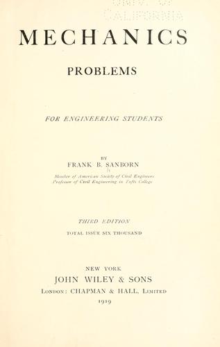 Cover for Mechanics