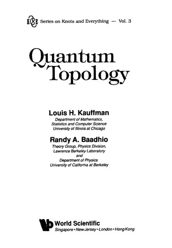 Cover for Quantum topology