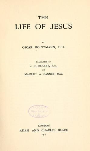 Cover for The life of Jesus