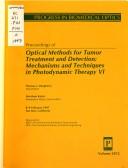 Cover for Proceedings of optical methods for tumor treatment and detection